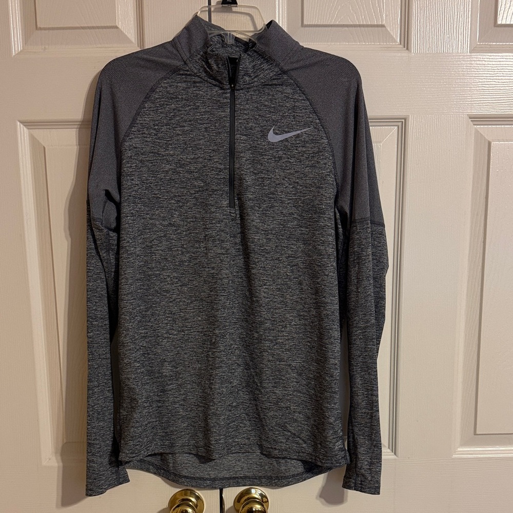 Nike Charcoal Gray Quarter-Zip Top‎